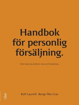 cover image of Handbok för personlig försäljning
